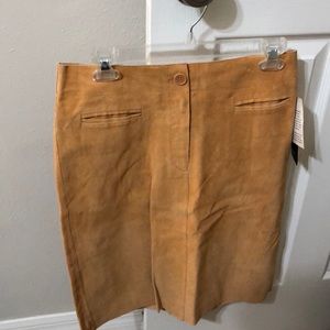 Suede skirt